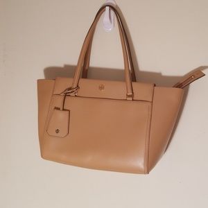 Tory Burch Parker Sl Learher Tote Cardamon/Navy